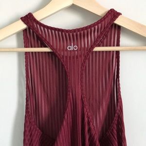 Alo racer back mesh tank